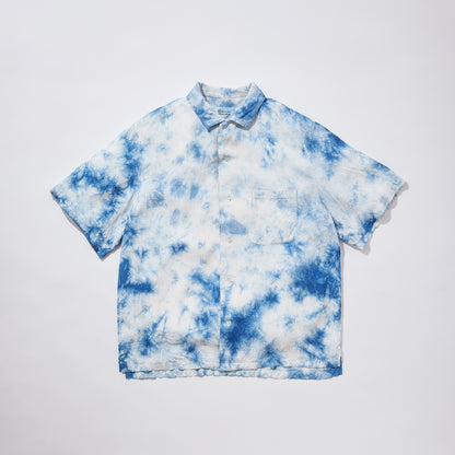 Aizome Shibori Camp Collar Shirt