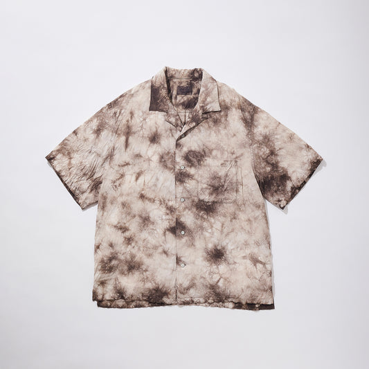 Dorozome Shibori Camp Collar Shirt