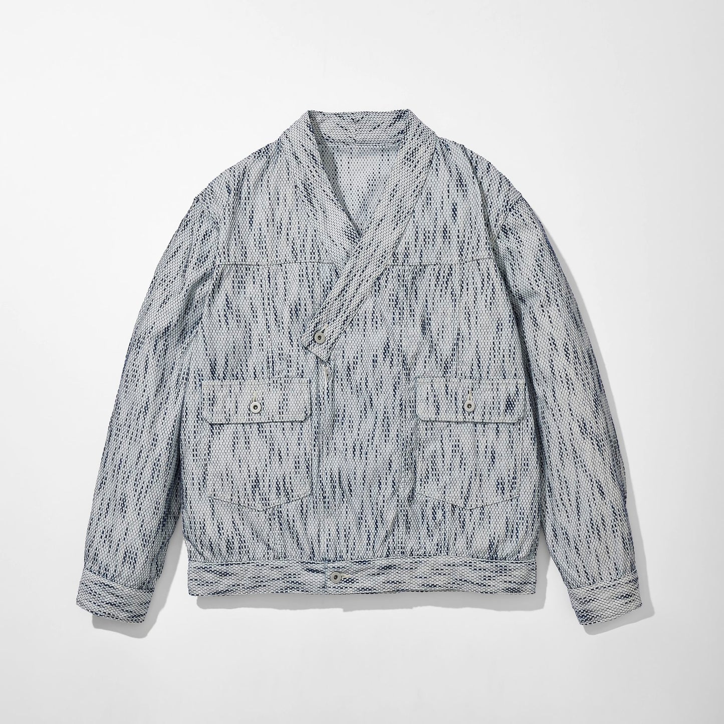 Aizome Sashiko Kimono Trucker Jacket
