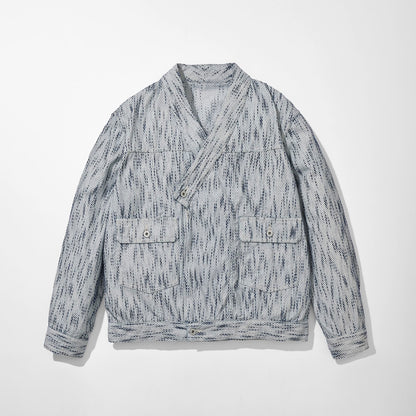 Aizome Sashiko Kimono Trucker Jacket