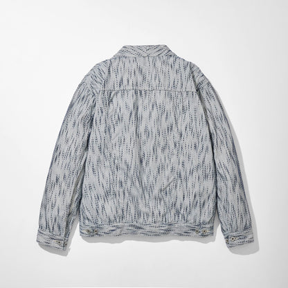 Aizome Sashiko Kimono Trucker Jacket
