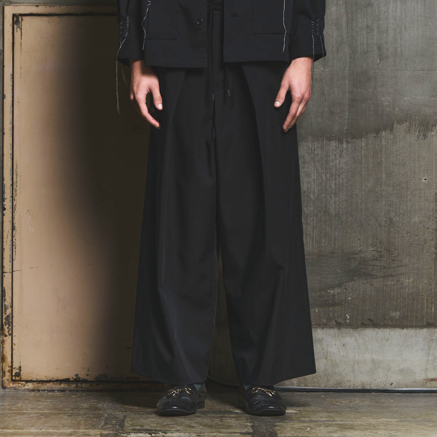 Drapery Oxford Hakama Trousers