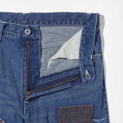 Sashiko Mended Denim Trousers