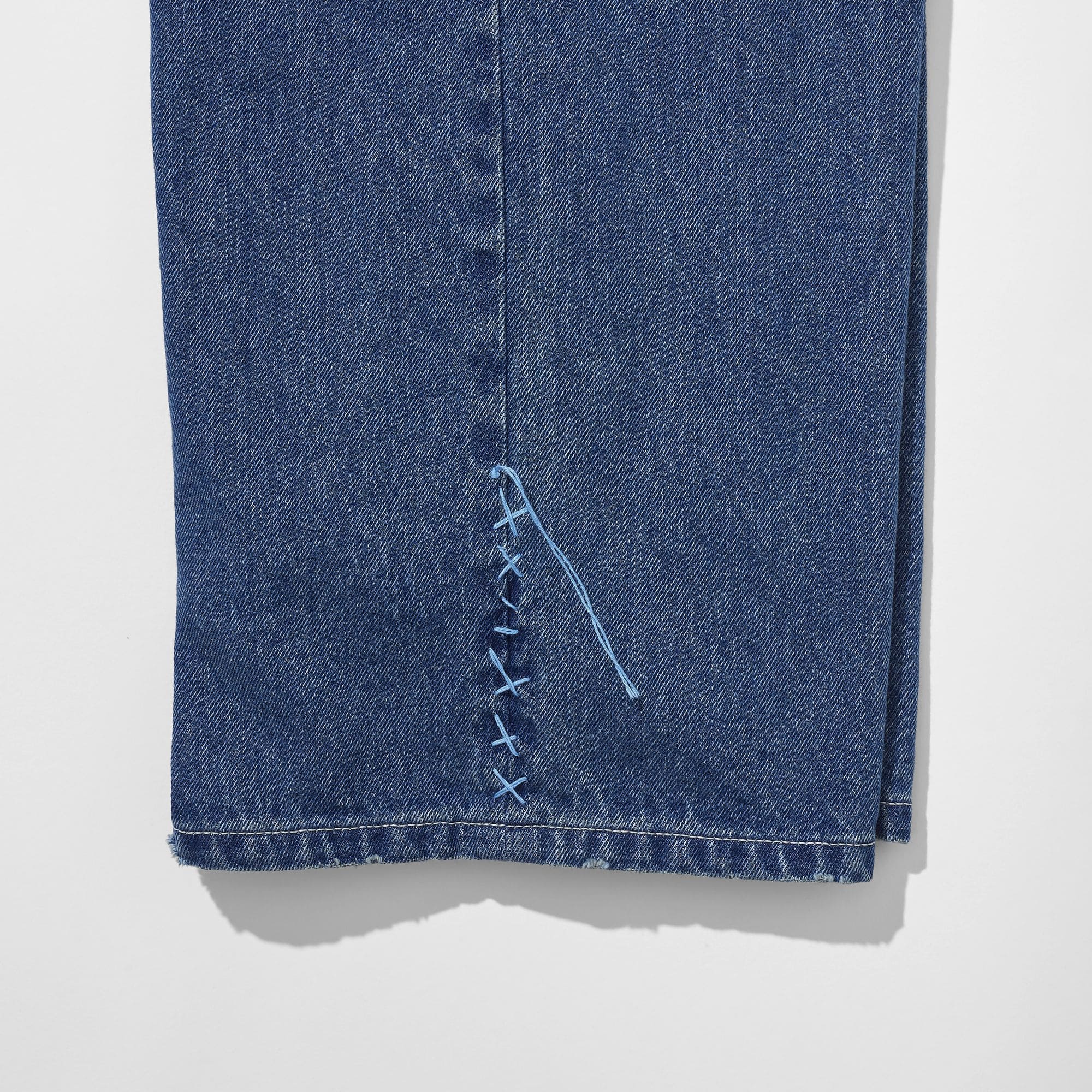 Sashiko Mended Denim Trousers – KUON Tokyo
