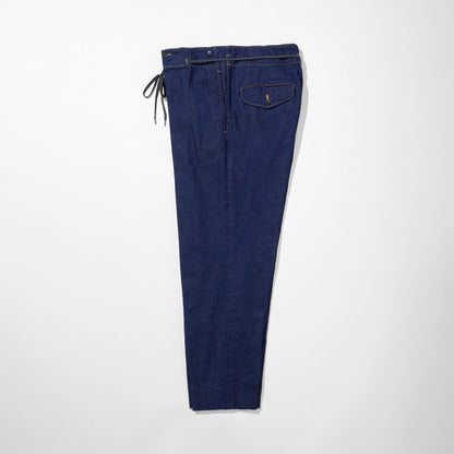 Denim Hakama Tapered Trousers