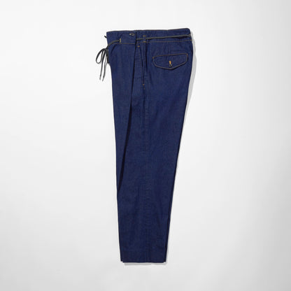 Denim Hakama Tapered Trousers