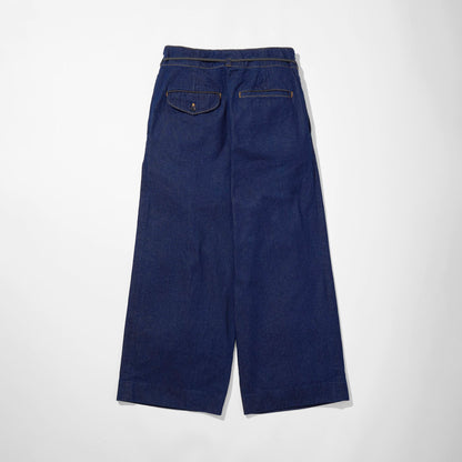 Denim Hakama Tapered Trousers