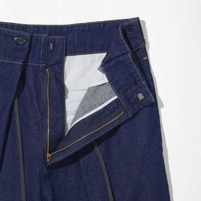 Denim Hakama Tapered Trousers