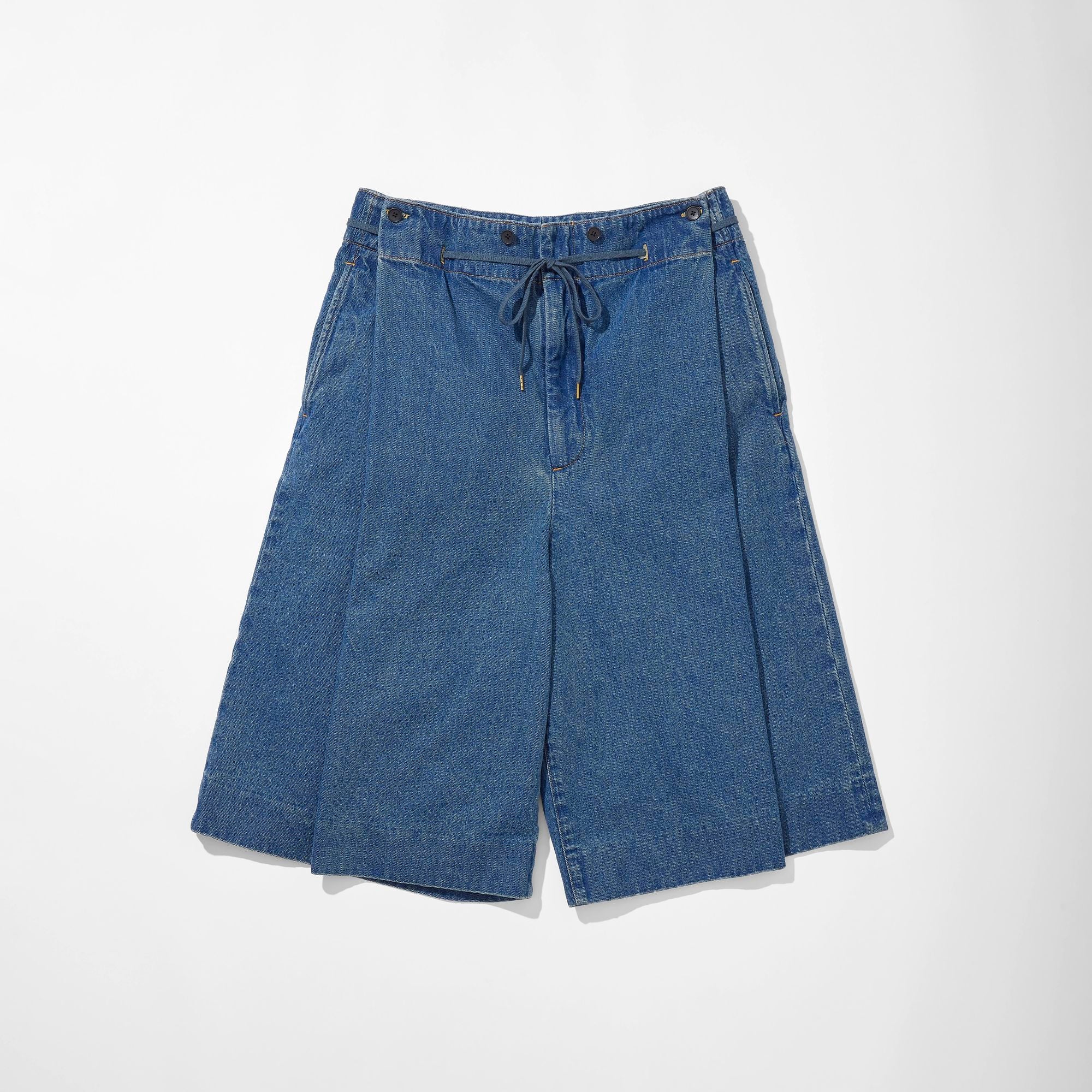 ＊蘭はむ＊ 3/4 Hakama Trousers -Denim- – KUON Tokyo