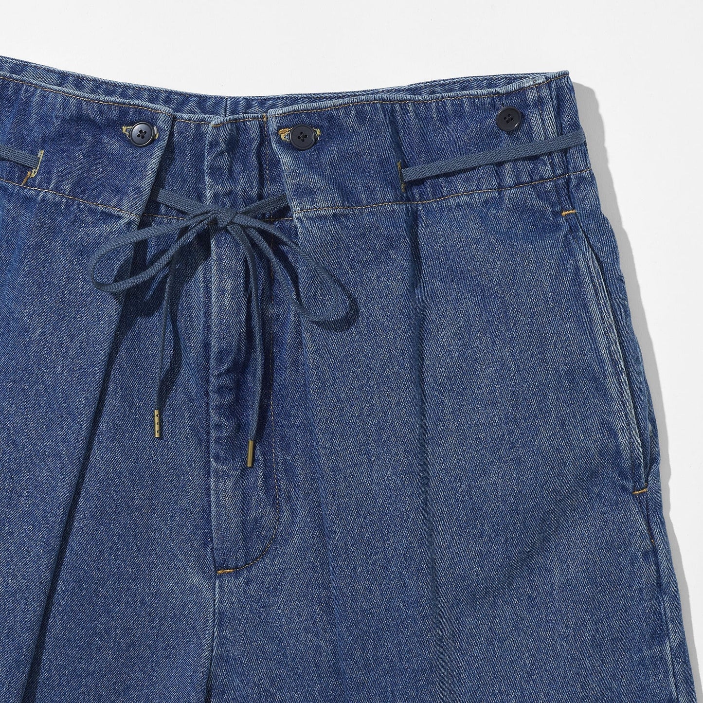 3/4 Hakama Trousers -Denim-