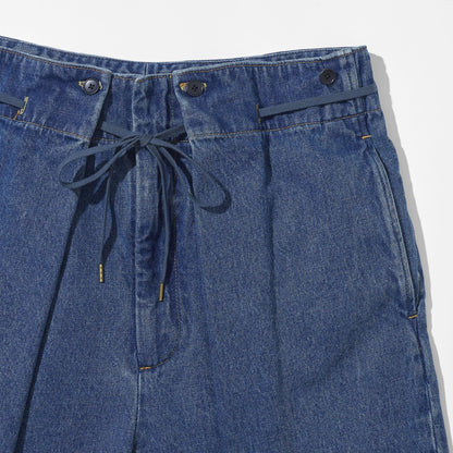 3/4 Hakama Trousers -Denim-