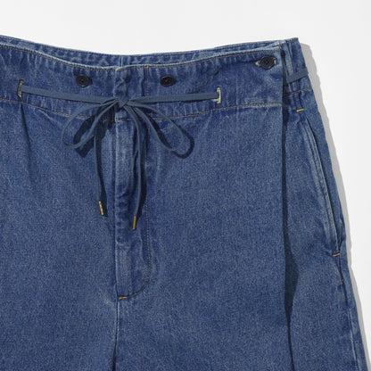 3/4 Hakama Trousers -Denim-