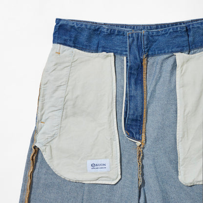 3/4 Hakama Trousers -Denim-