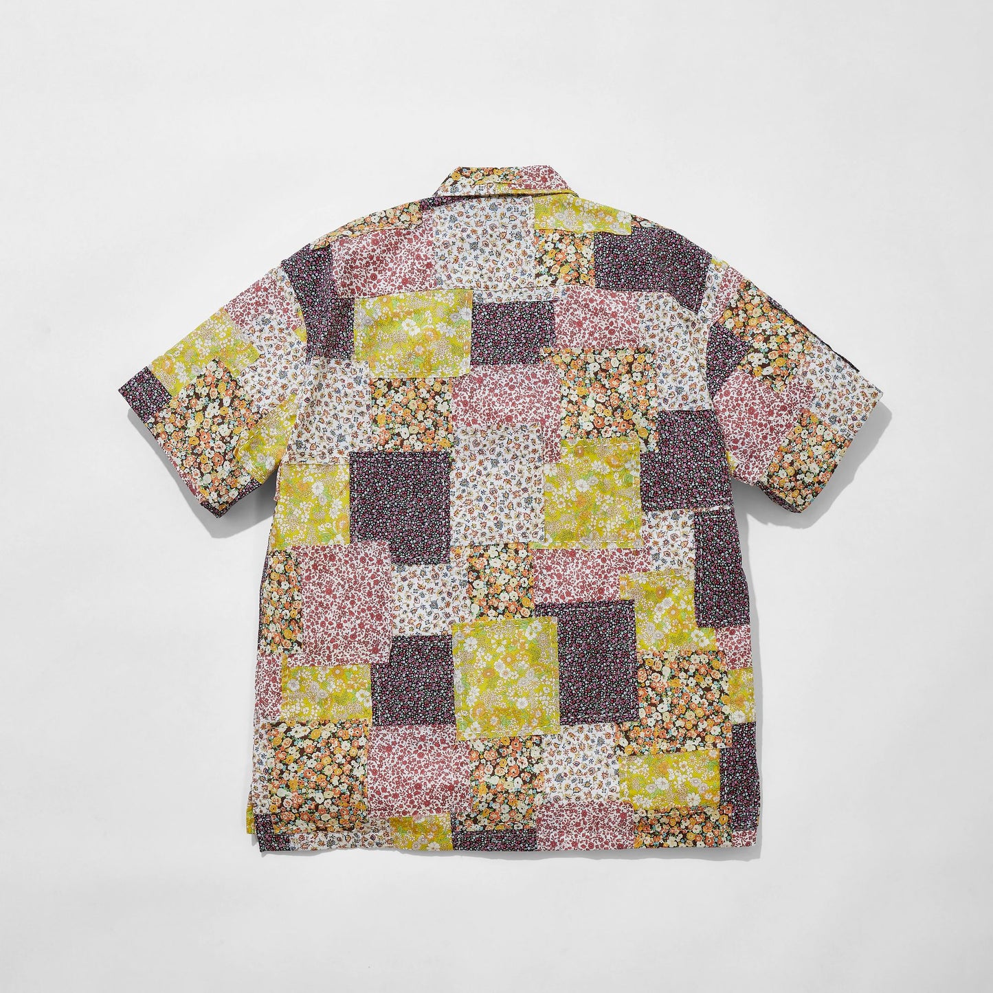 Floral Patchwork Camp Collar Shirt