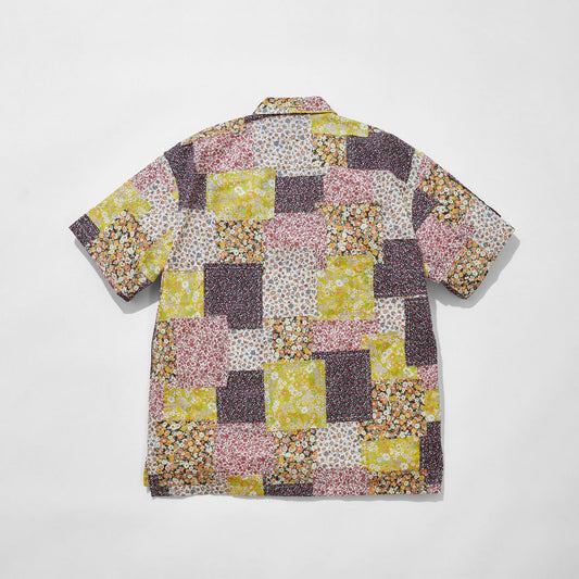 Floral Patchwork Camp Collar Shirt
