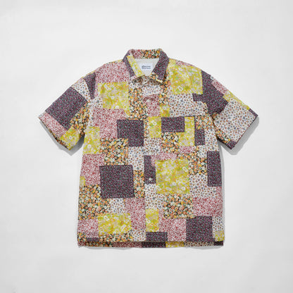 Floral Patchwork Camp Collar Shirt