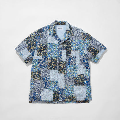 Floral Patchwork Camp Collar Shirt
