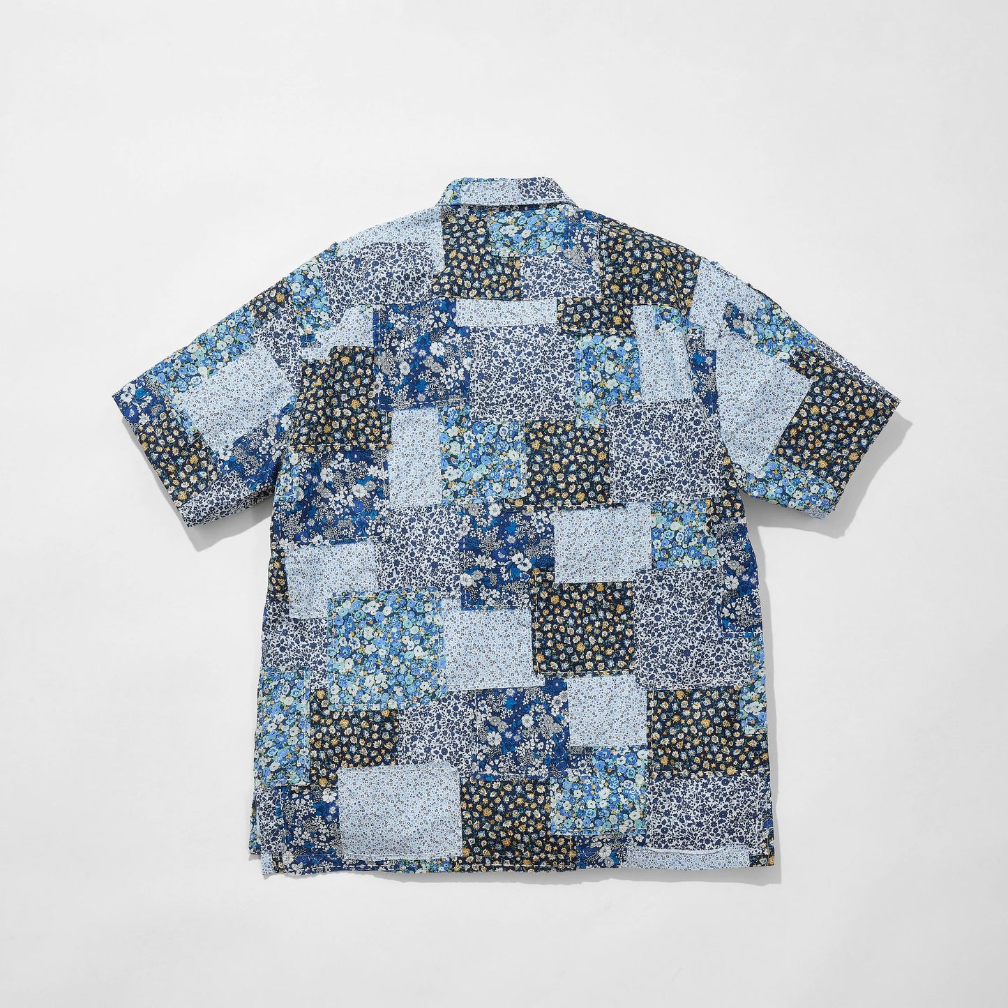 Floral Patchwork Camp Collar Shirt