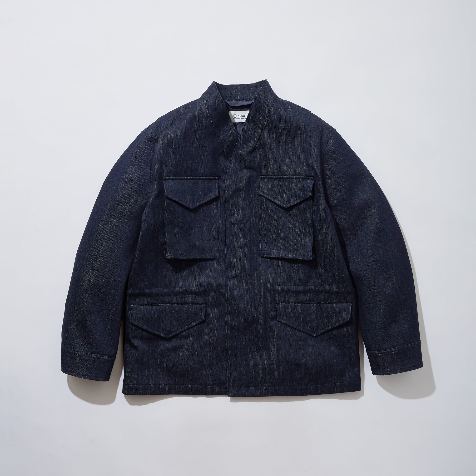 Kimono Collar Denim Field Jacket