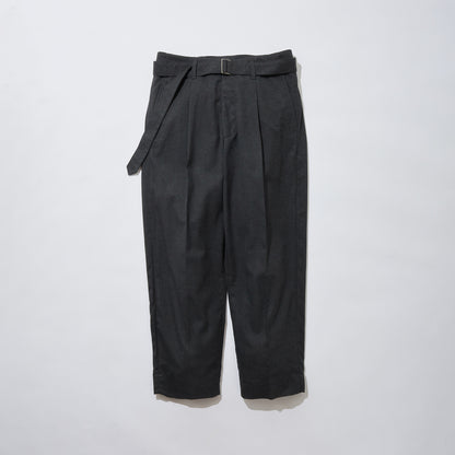 Belted Tapered Trousers