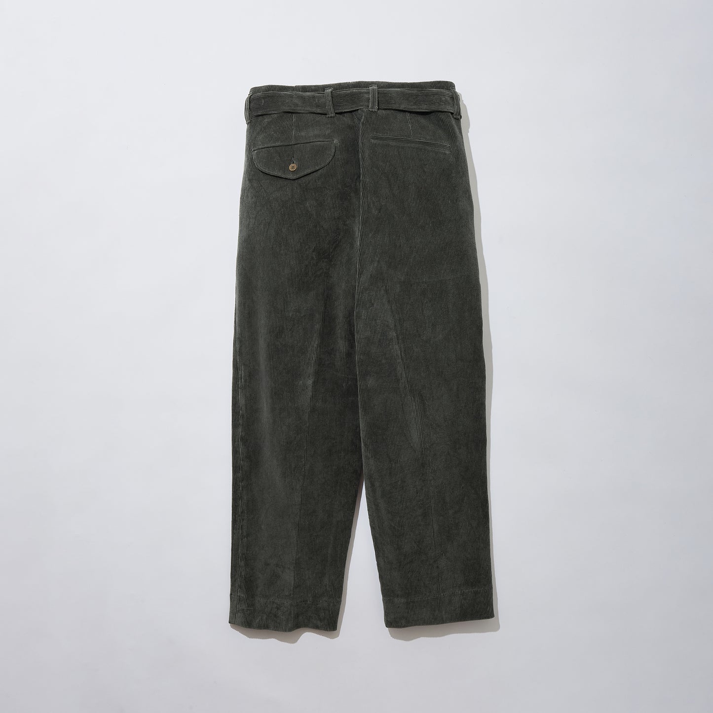 Fanage Corduroy Belted Tapered Trousers