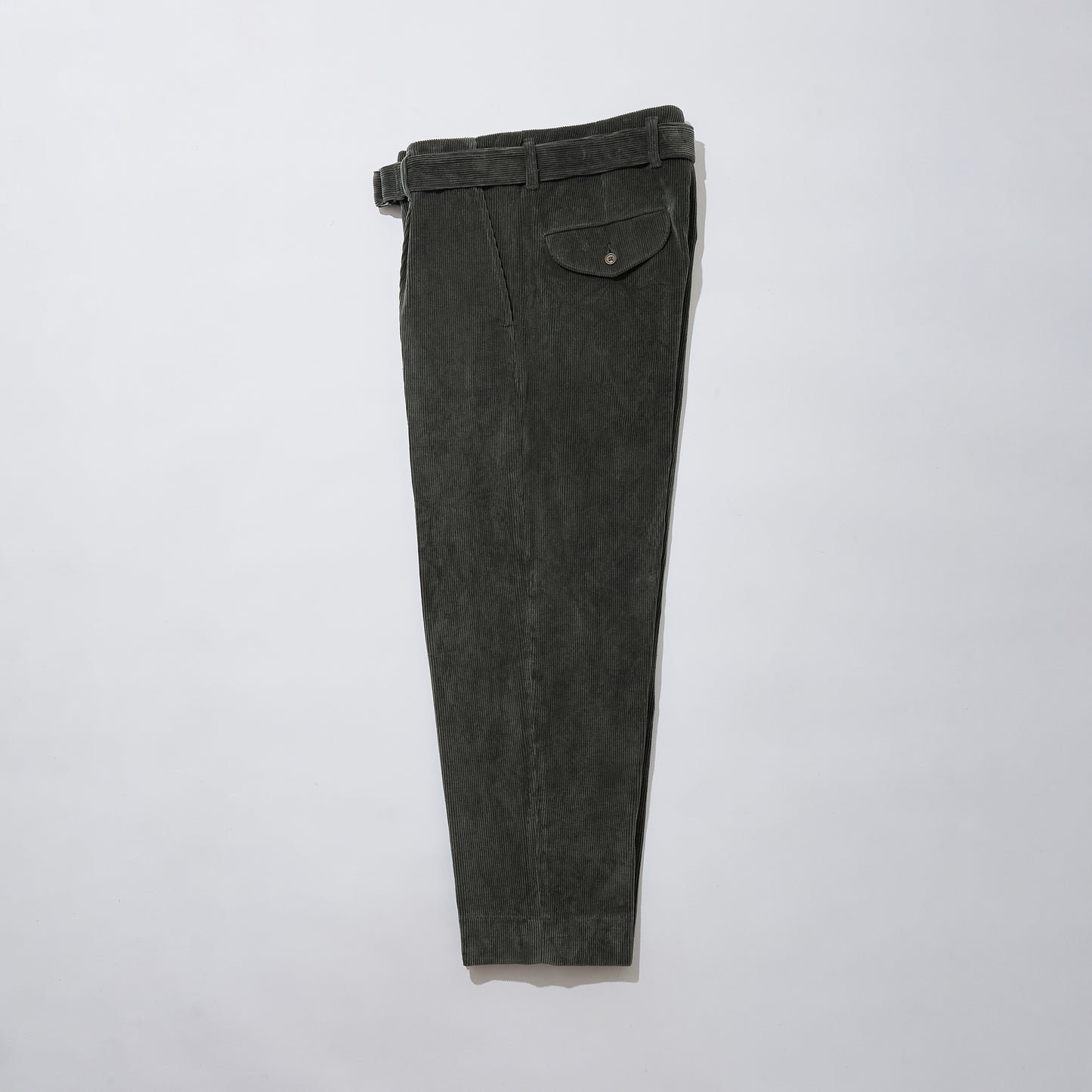 Fanage Corduroy Belted Tapered Trousers