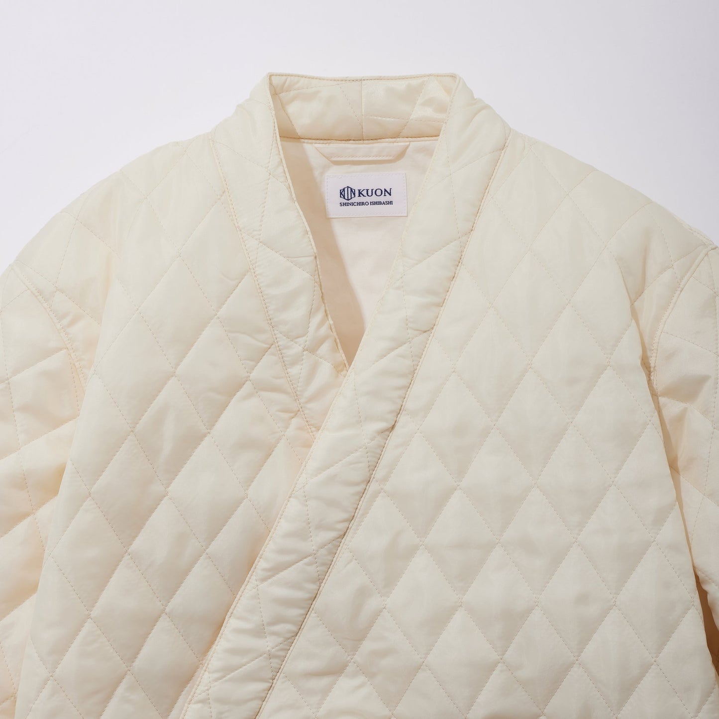 Kimono Collar Quilted Shirket