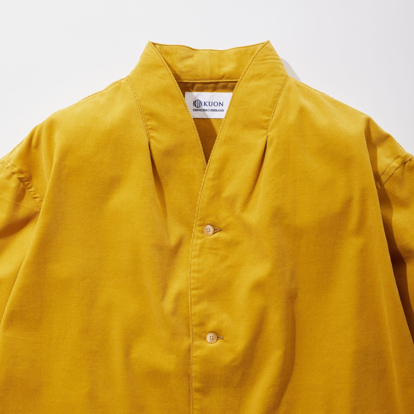 Corduroy Kimono Collar Shirt