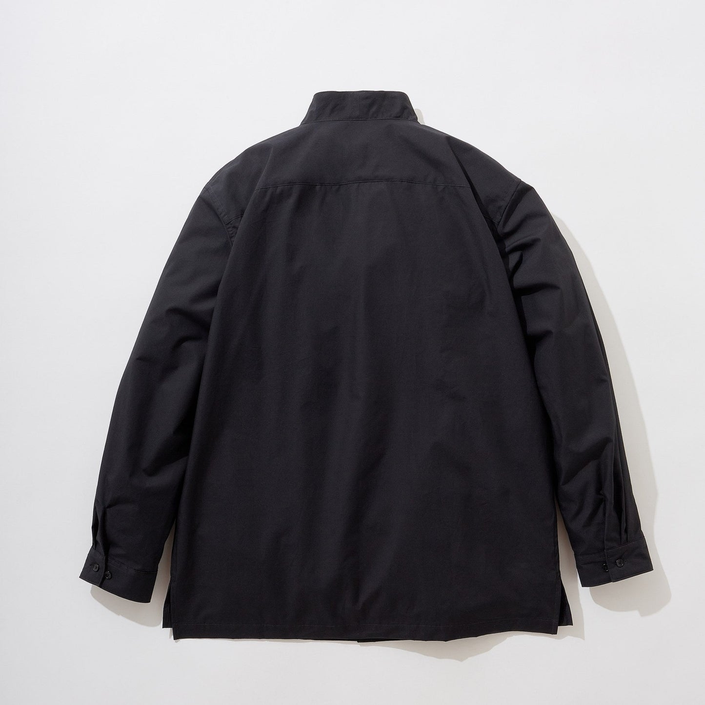 Cotton Poplin Kimono Collar Shirt