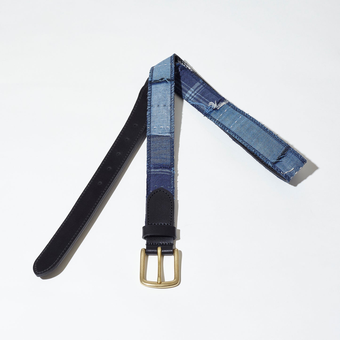 Leather Belt -UPCYCLED BORO TYPE02-