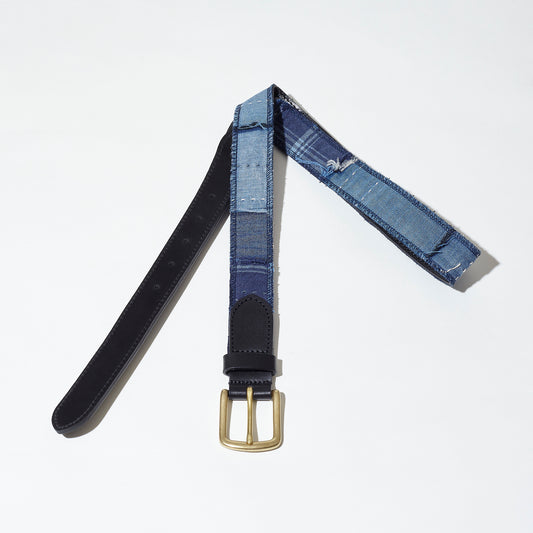 Leather Belt -UPCYCLED BORO TYPE02-