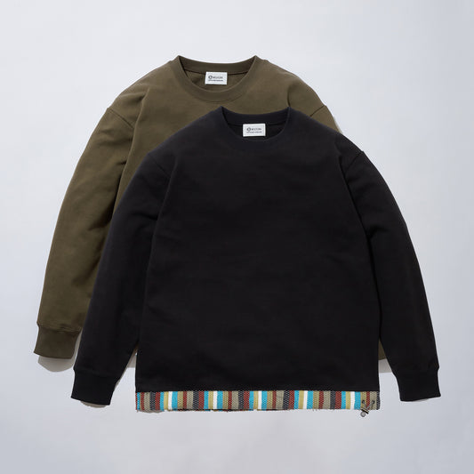 Sakiori Trimmed Hem Sweatshirt