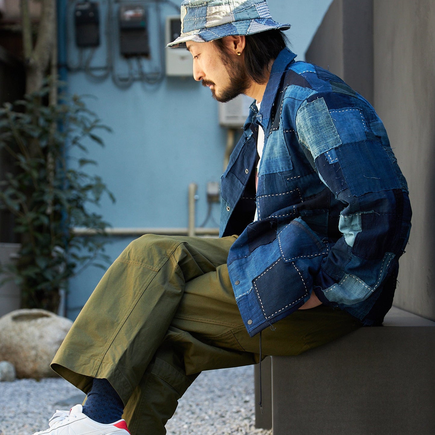 Vintage Boro Patchwork Coaches Jacket