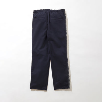 Track Pants -Snowflake embroidery-