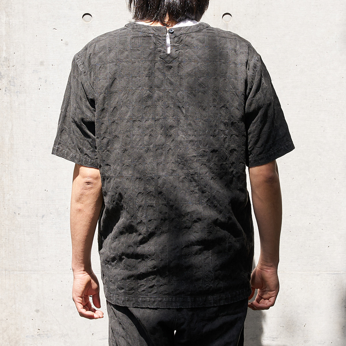 Yoshino Plaid Pullover Shirt  -SUMIZOME-