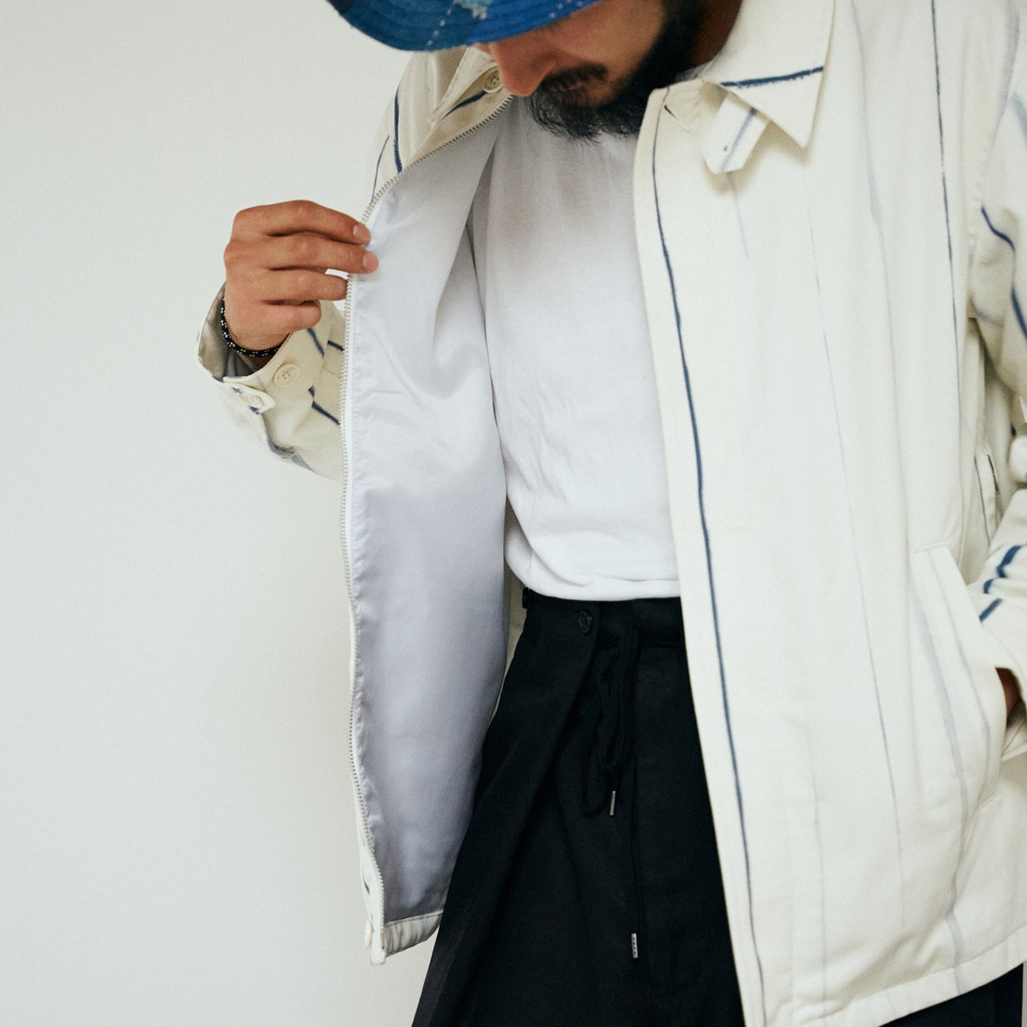 Arimatsu Shibori Harrington Jacket