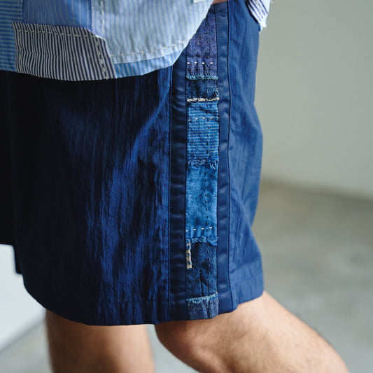 Salt Shrunk Nylon Shorts-Boro-