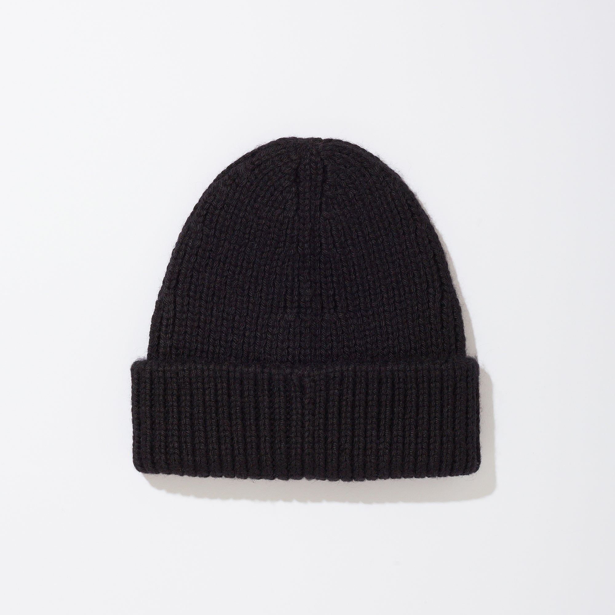 【新品】ザ・イノウエブラザーズ×KUON アルパカ 刺し子 ニット帽 ビーニー黒 x THE INOUE BROTHERS] Alpaca Rib Hat-Sashiko Flower- – KUON Tokyo