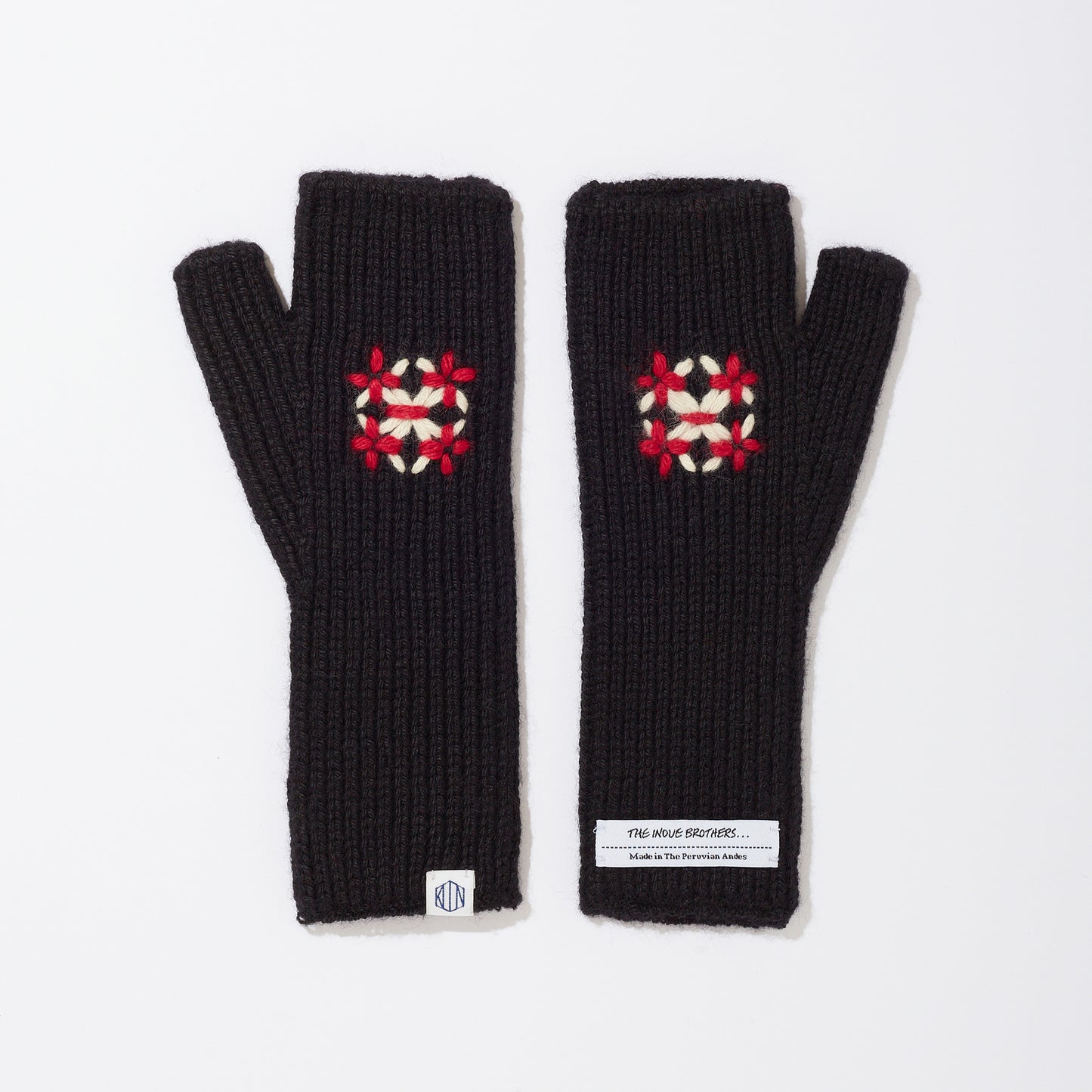 [x THE INOUE BROTHERS...] Alpaca Hand Wormers-Sashiko Flower-