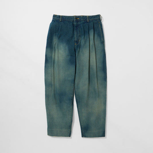 Denim Tapered Trousers (Bleached)