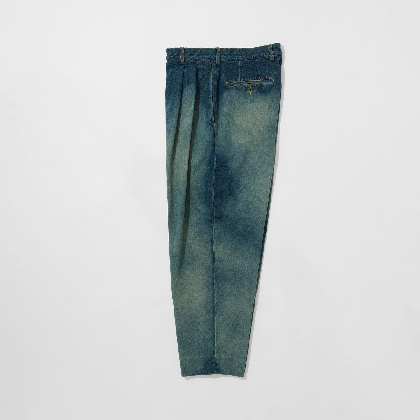 Denim Tapered Trousers (Bleached)