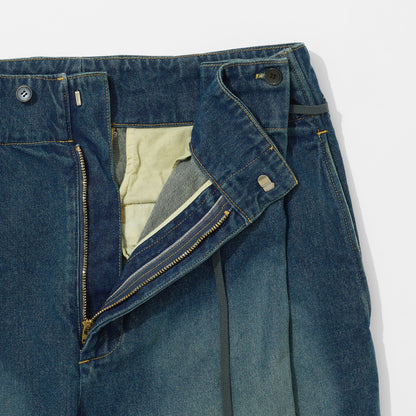 Denim Hakama Trousers (Bleached)
