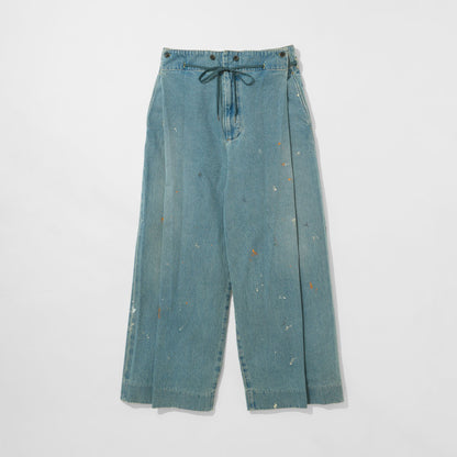 Denim Hakama Trousers (Paint-Splattered)