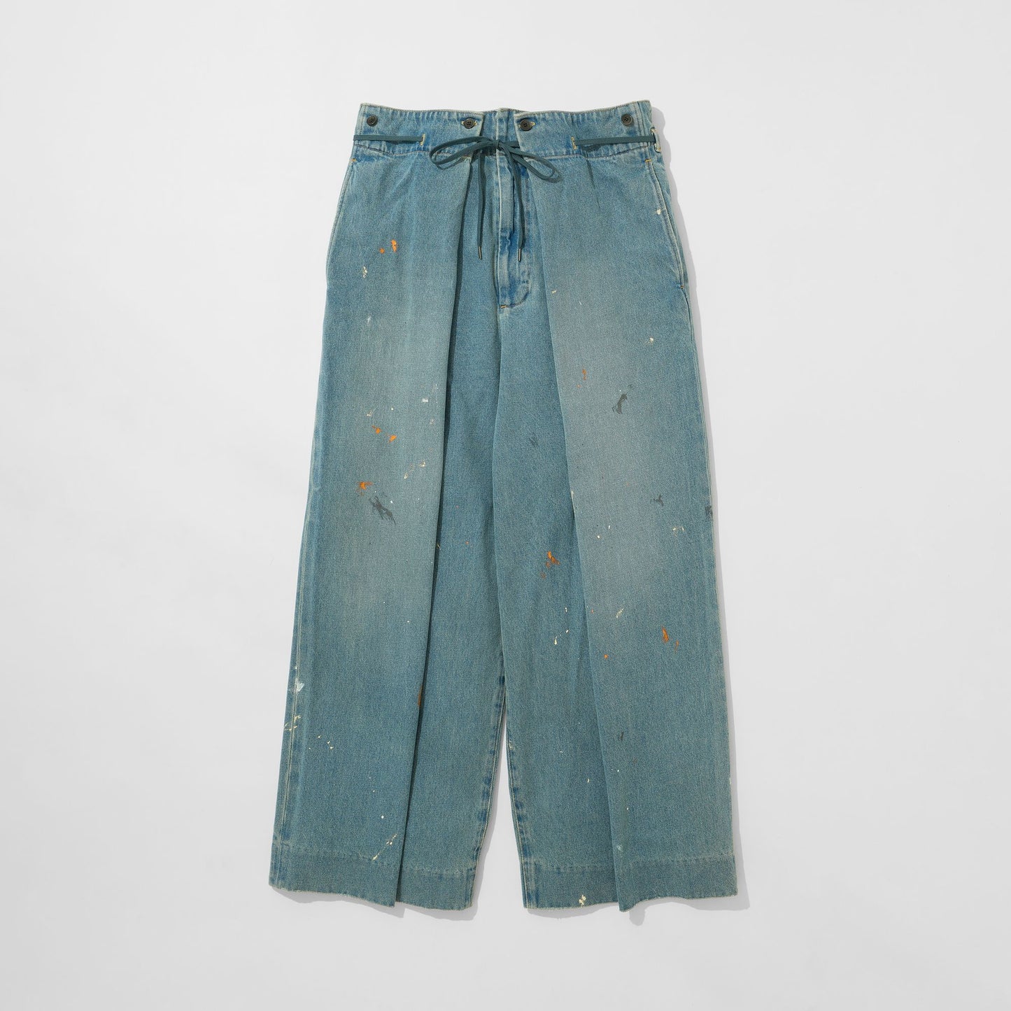 Denim Hakama Trousers (Paint-Splattered)