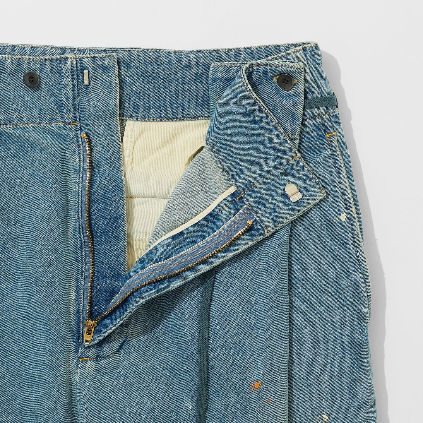 Denim Hakama Trousers (Paint-Splattered)
