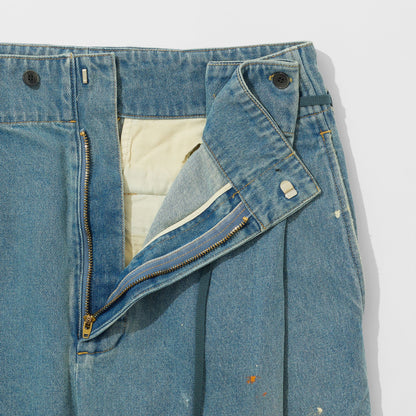 Denim Hakama Trousers (Paint-Splattered)