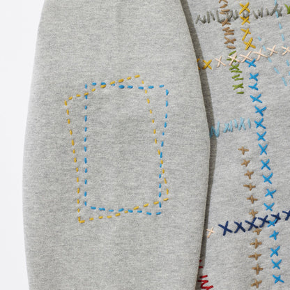 [x LOOPWHEELER] Cluttered Sashiko Sweatshirt