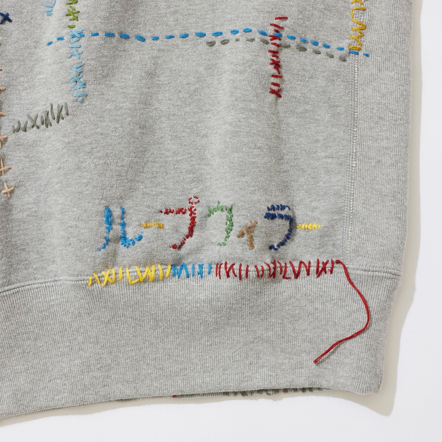 [x LOOPWHEELER] Cluttered Sashiko Sweatshirt