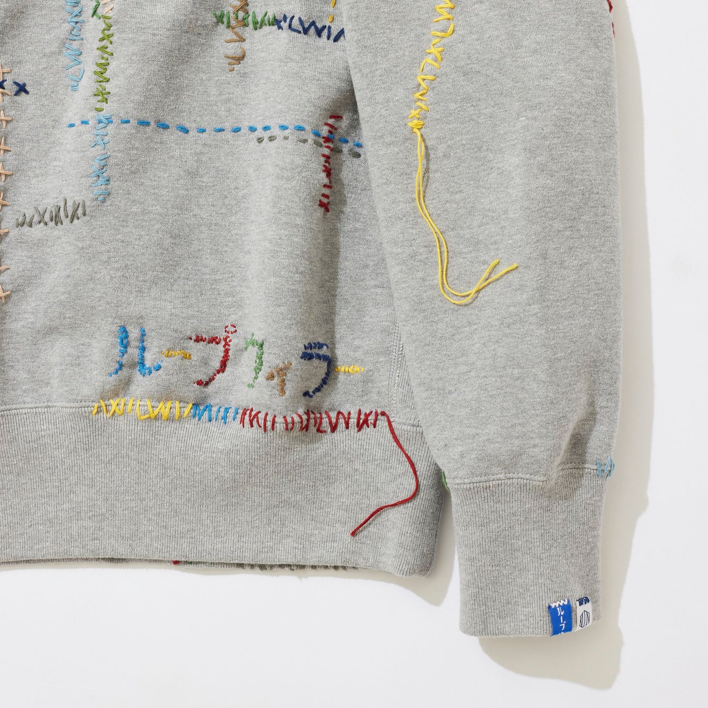 [x LOOPWHEELER] Cluttered Sashiko Sweatshirt