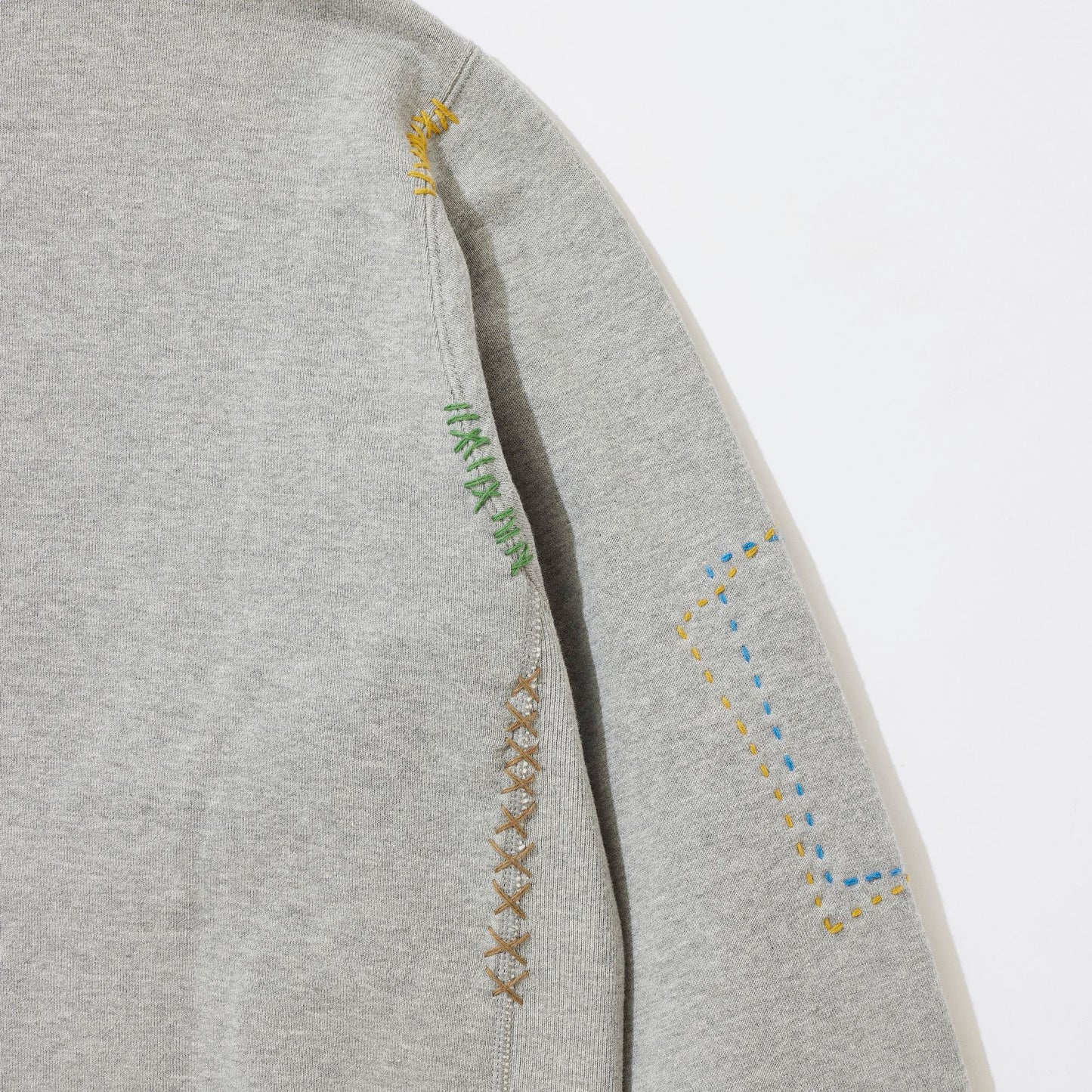 [x LOOPWHEELER] Cluttered Sashiko Sweatshirt